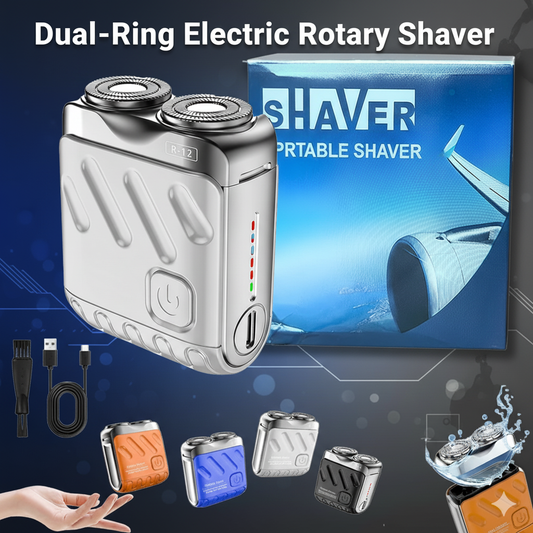 Dual‑Ring Electric Rotary Shaver