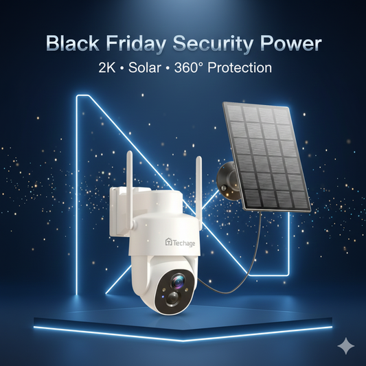 Solar 2K 360° WiFi Outdoor Security Camera